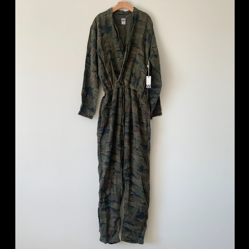 NWT NSF Alana Asymmetrical Jumpsuit.